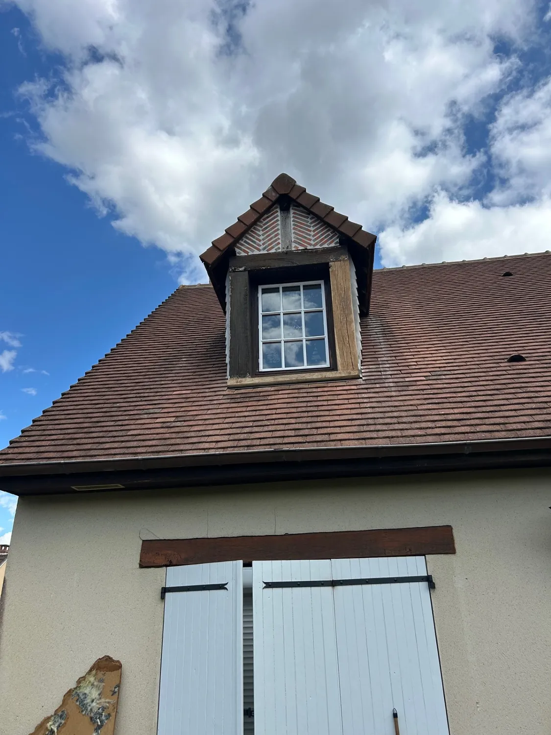 pose gouttiere mur de sologne